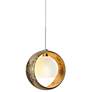 2_Besa Pogo Collection 6 1/4" Wide Gold Pendant
