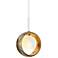 Besa Pogo Collection 6 1/4" Wide Gold Pendant