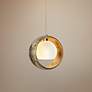1_Besa Pogo Collection 6 1/4" Wide Gold Pendant