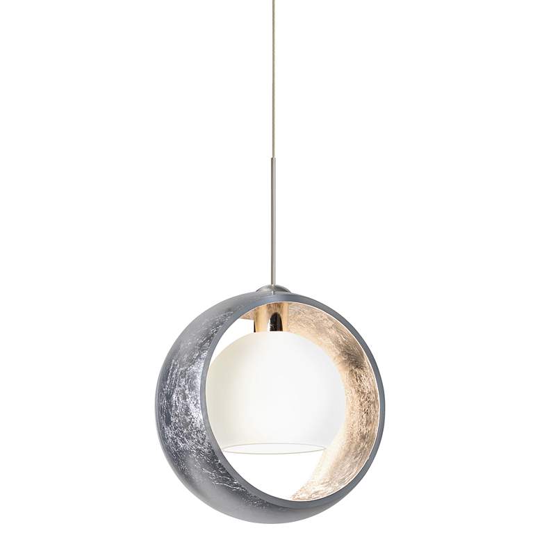 Image 2 Besa Pogo Collection 6 1/4" Wide Silver Mini Pendant