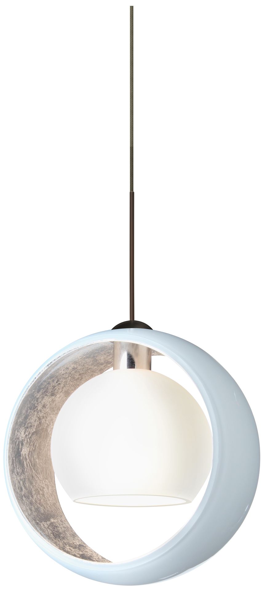 Besa Pogo Pendant 6.25 Wide Clear Finish - Made to Order