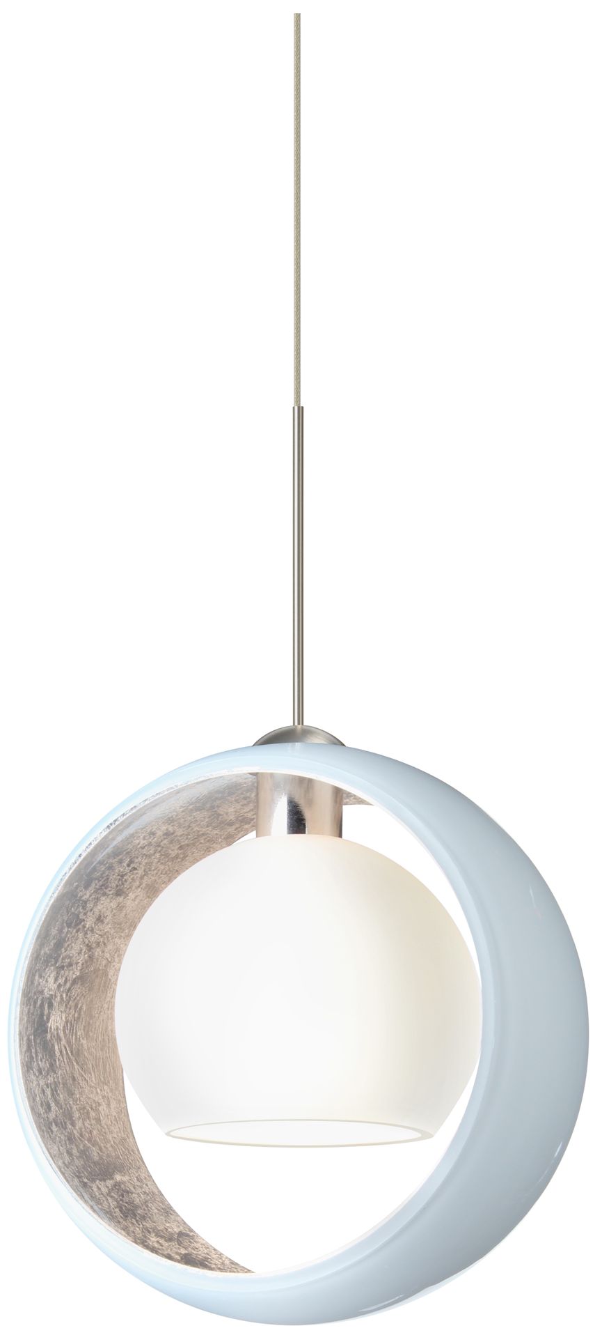 Besa Pogo Pendant 6.25 Wide Gray Finish - Made to Order