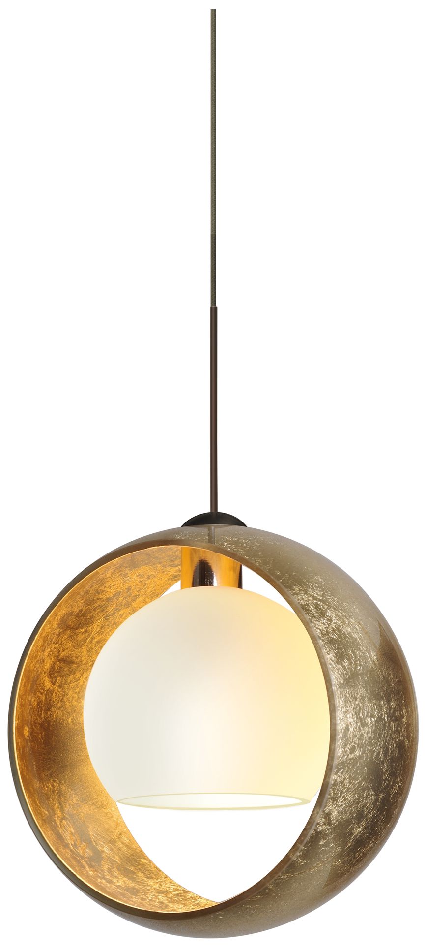 Besa Pogo Pendant 6.25 Wide White Finish - Made to Order