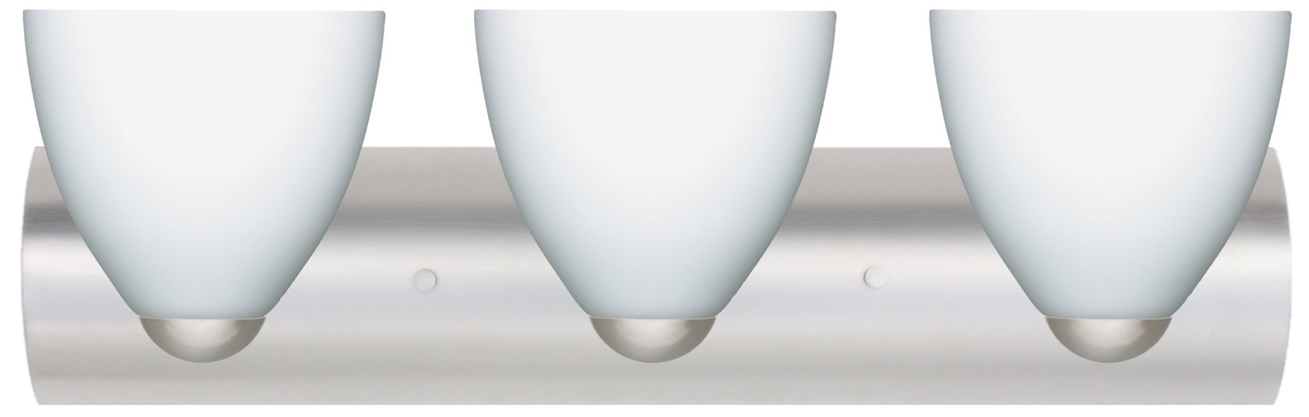 Besa Sasha 22 1/2"W Opal Satin Nickel 3-Light Bath Light Made to Order