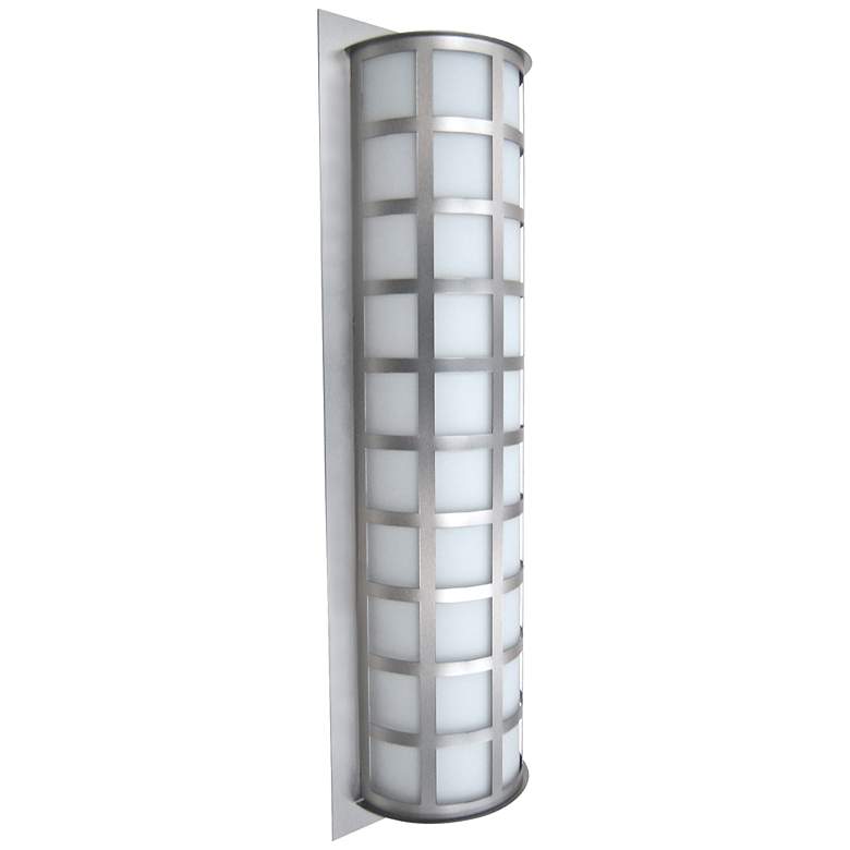Image 1 Besa Scala 28 inch High Brushed Aluminum Outdoor Wall Light