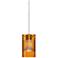 Besa Scope 4" High Armagnac/Frost/Satin Nickel Mini Pendant