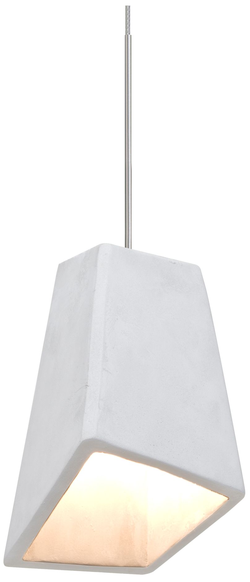 Besa Skip Pendant 4 Wide Satin Nickel Finish - Made to Order
