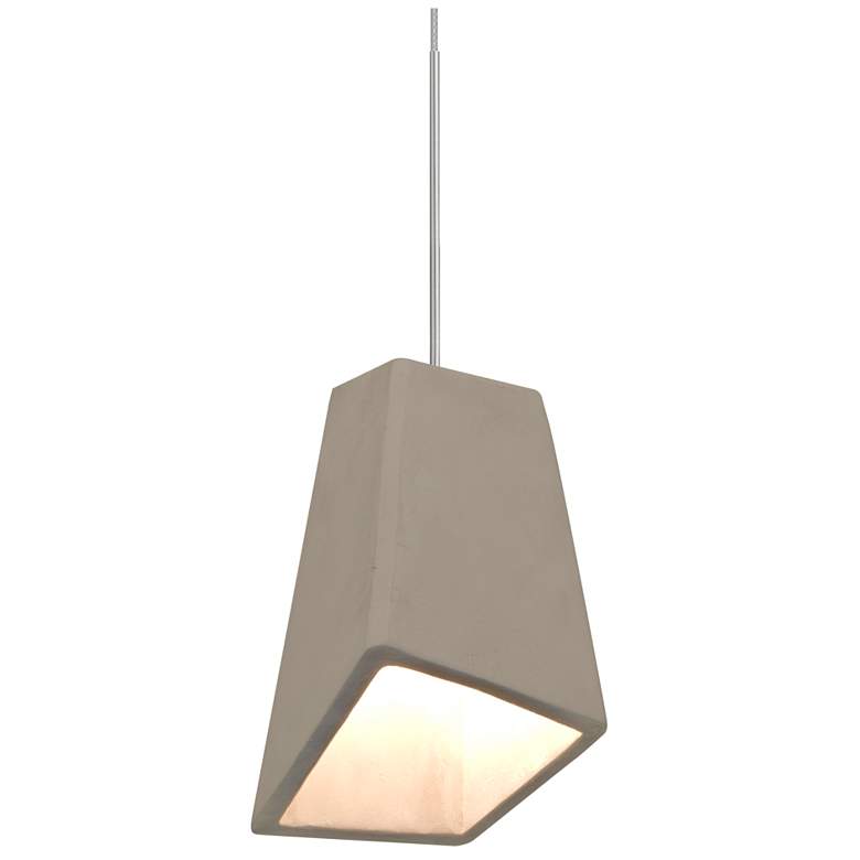 Image 1 Besa Skip Pendant 4 Wide Satin Nickel Finish