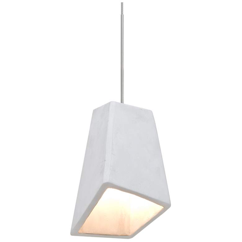 Image 1 Besa Skip Pendant 4 Wide Satin Nickel Finish