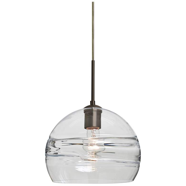 Image 1 Besa Spirit 10 3/4" Wide Bronze Mini Pendant