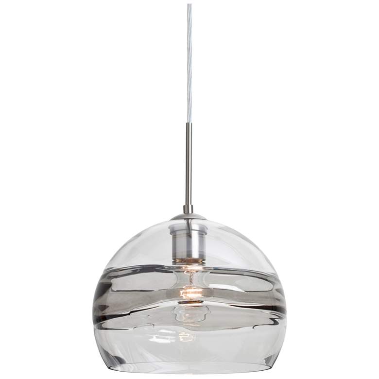 Image 1 Besa Spirit 10 3/4" Wide Satin Nickel Globe Mini Pendant