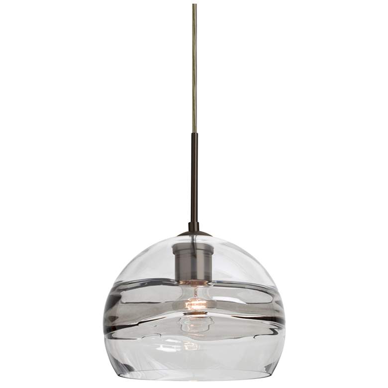 Image 1 Besa Spirit 8 1/2" Wide Bronze Globe Mini Pendant