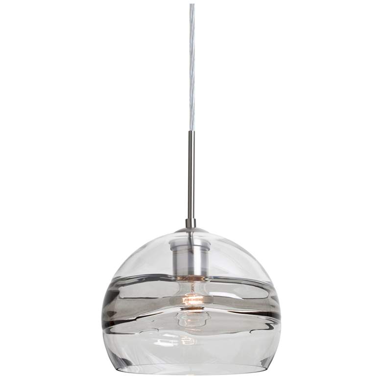 Image 1 Besa Spirit 8 1/2" Wide Satin Nickel Globe Mini Pendant