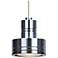 Besa Sputnik 2" Wide Satin Nickel LED Cord Mini Pendant