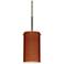 Besa Stilo 7" High Cherry/Bronze Mini Pendant