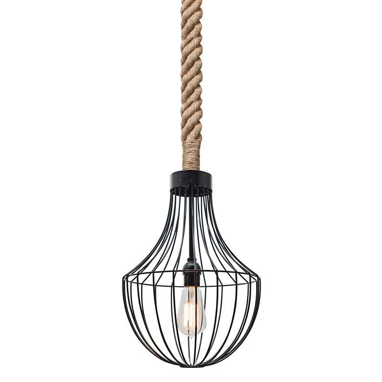 Image 2 Besa Sultana 11" Wide Black Cage Mini Pendant