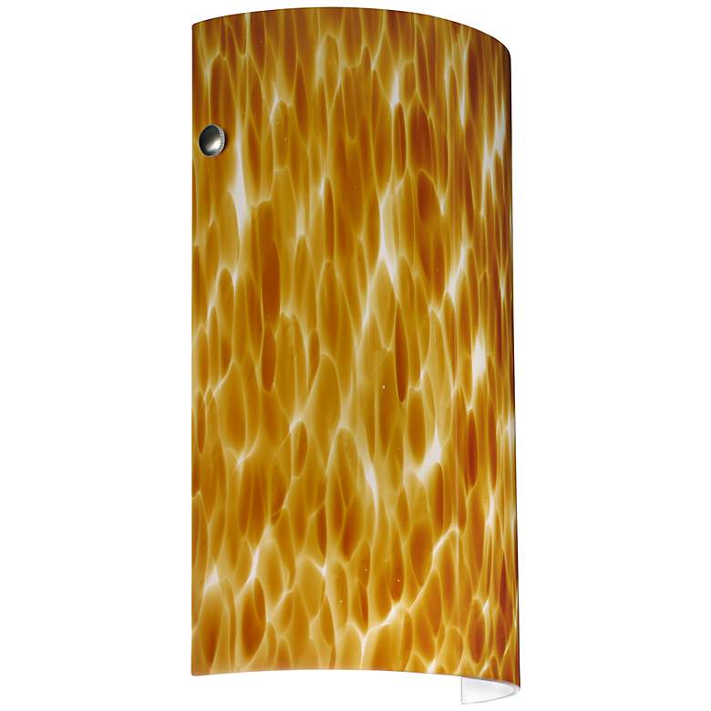 Image 1 Besa Tamburo 11 3/4" High Amber Cloud Sconce