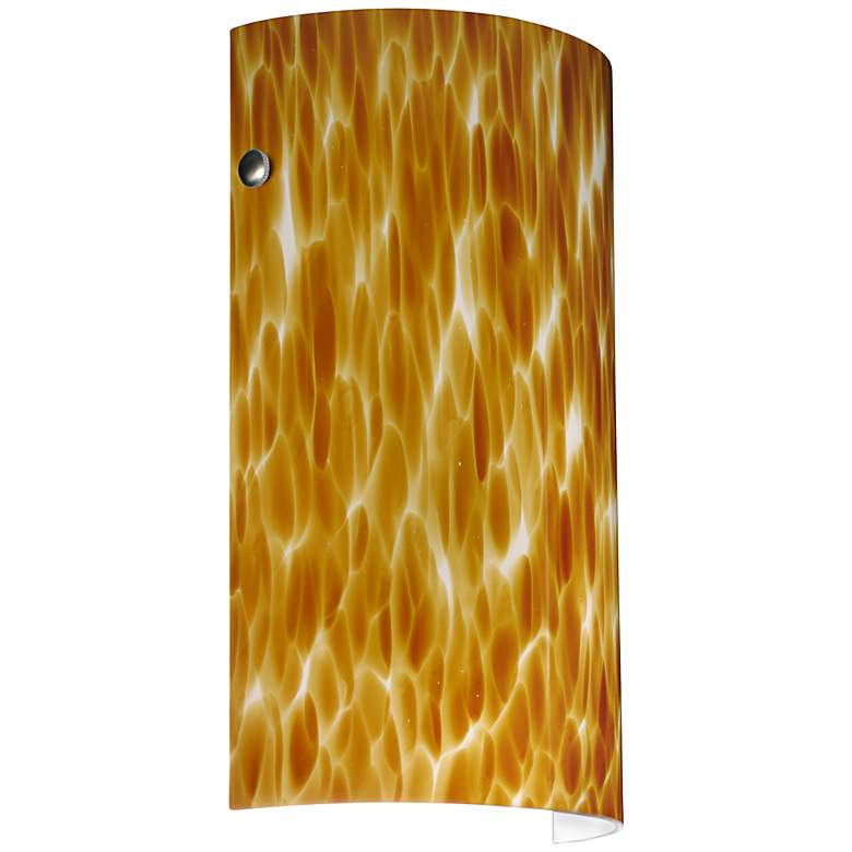 Image 1 Besa Tamburo 11 3/4 inch High Amber Cloud Sconce