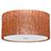 Besa Tamburo 15 3/4"W Stone Copper Foil LED Ceiling Light