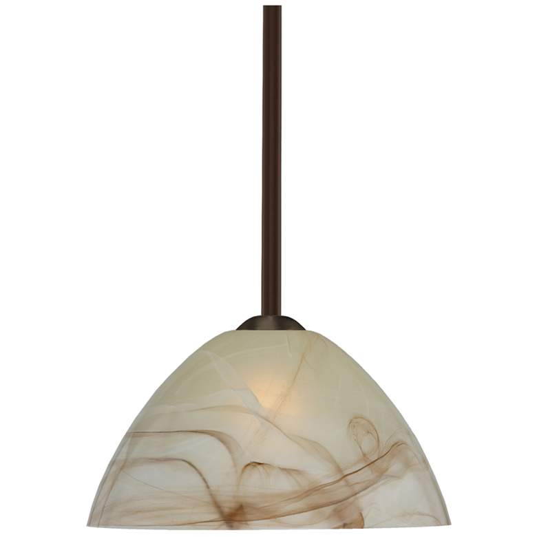 Image 1 Besa Tessa 10 1/2" Wide Mocha/Bronze Stem Pendant
