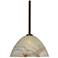 Besa Tessa 10 1/2" Wide Mocha/Bronze Stem Pendant