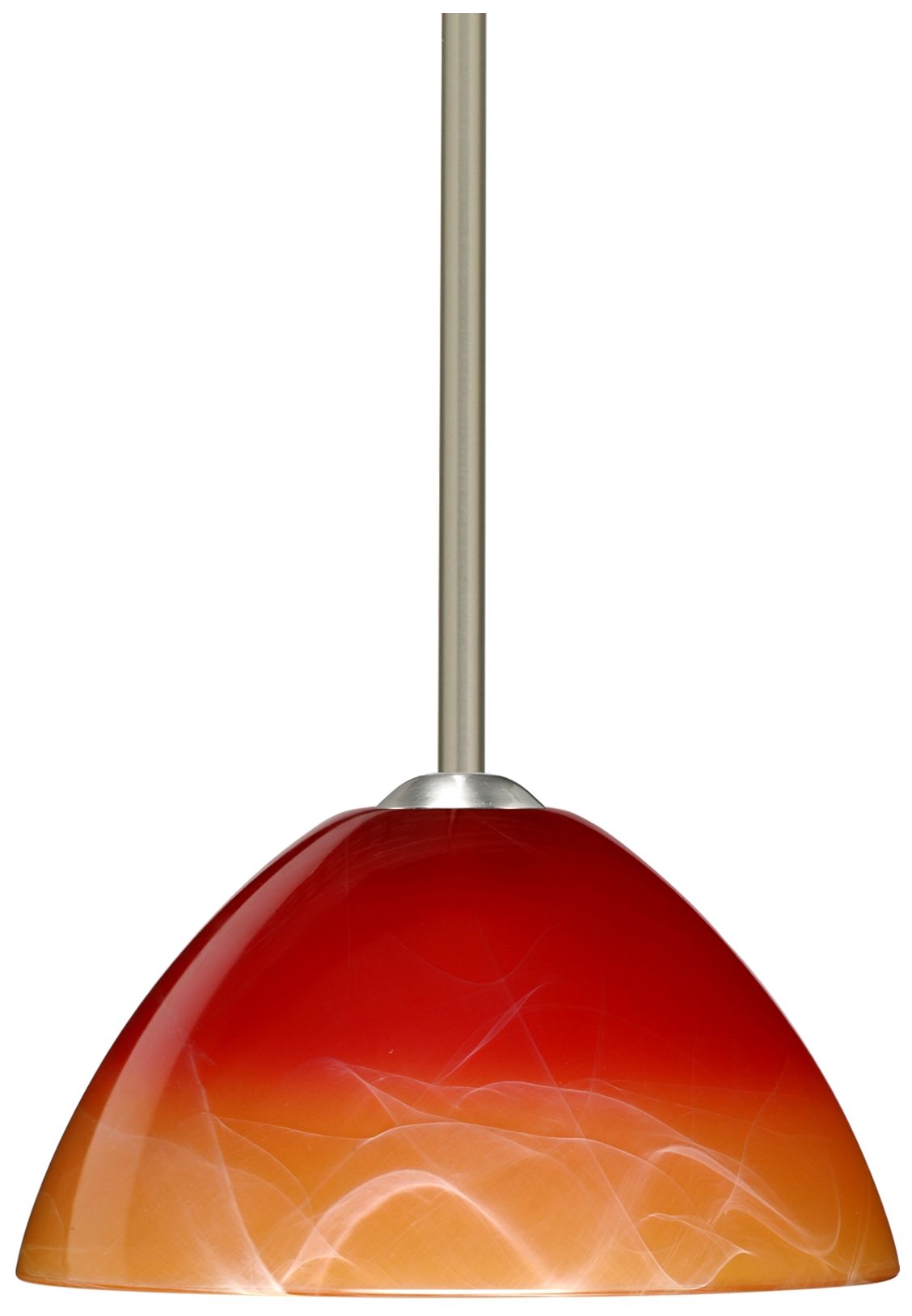 Besa, Tessa Stem Pendant, Solare, Satin Nickel Finish