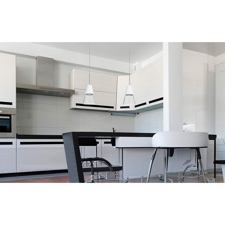 Image 2 Besa Timo 6 Pendant 6 Wide Satin Nickel Finish more views