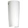 Besa Tomas 11 1/4" High Opal Matte/Satin Nickel Wall Light