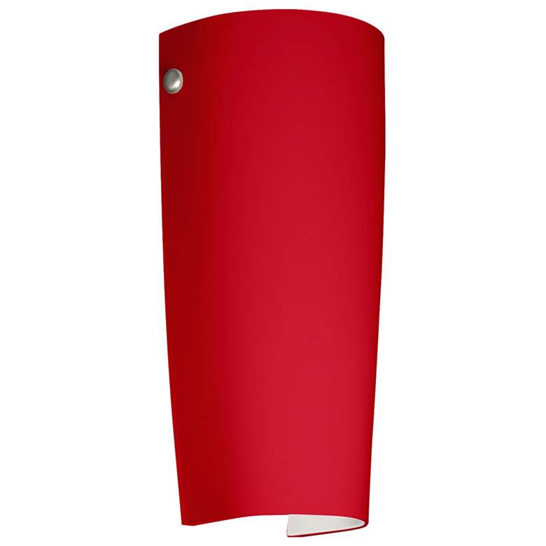Image 1 Besa Tomas 11 1/4'" High Ruby Matte/Satin Nickel LED Wall Sconce