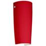 Besa Tomas 11 1/4'" High Ruby Matte/Satin Nickel LED Wall Sconce