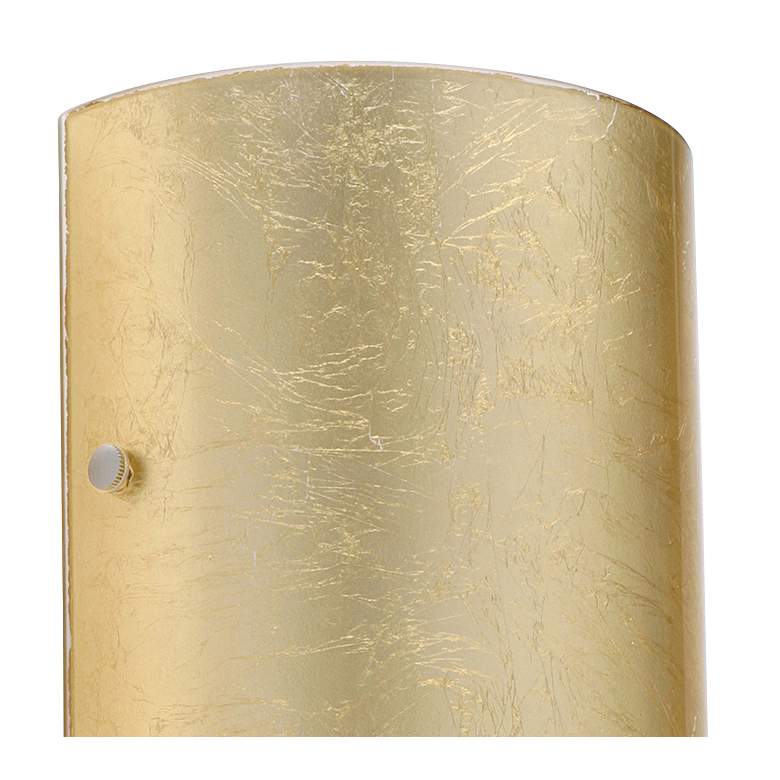 Image 2 Besa Torre 13 3/4" High Gold Foil LED Wall Sconce more views
