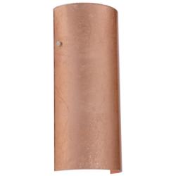 Besa Torre 14 Wall Sconce - Copper Foil decor, Polished Nickel, LED