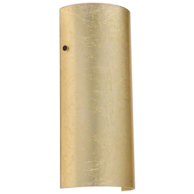 Image 1 Besa Torre 14 Wall Sconce - Gold Foil decor, Bronze