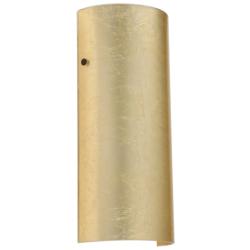 Besa Torre 14 Wall Sconce - Gold Foil decor, Bronze
