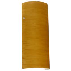 Besa Torre 14 Wall Sconce - Oak decor, Polished Nickel, LED
