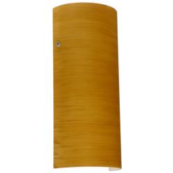 Besa Torre 14 Wall Sconce - Oak decor, Satin Nickel
