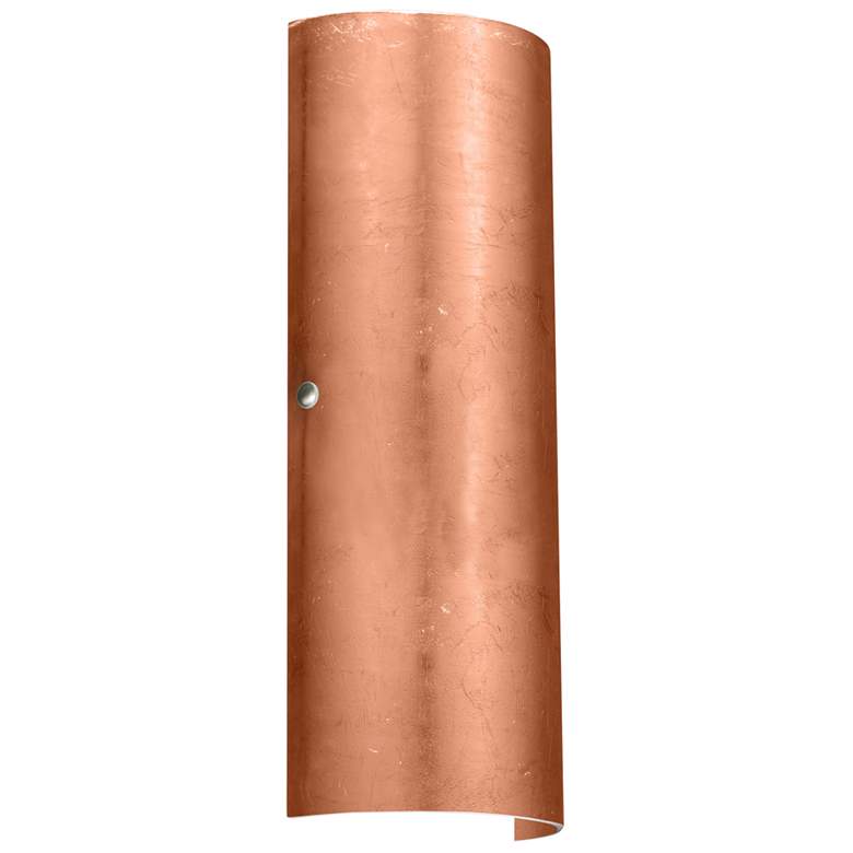 Image 1 Besa Torre 18 Wall Sconce - Copper Foil decor, Polished Nickel