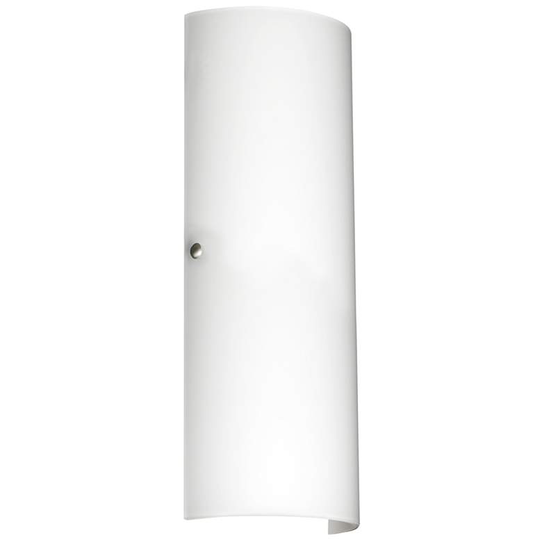 Image 1 Besa Torre 18 Wall Sconce - White decor, Polished Nickel