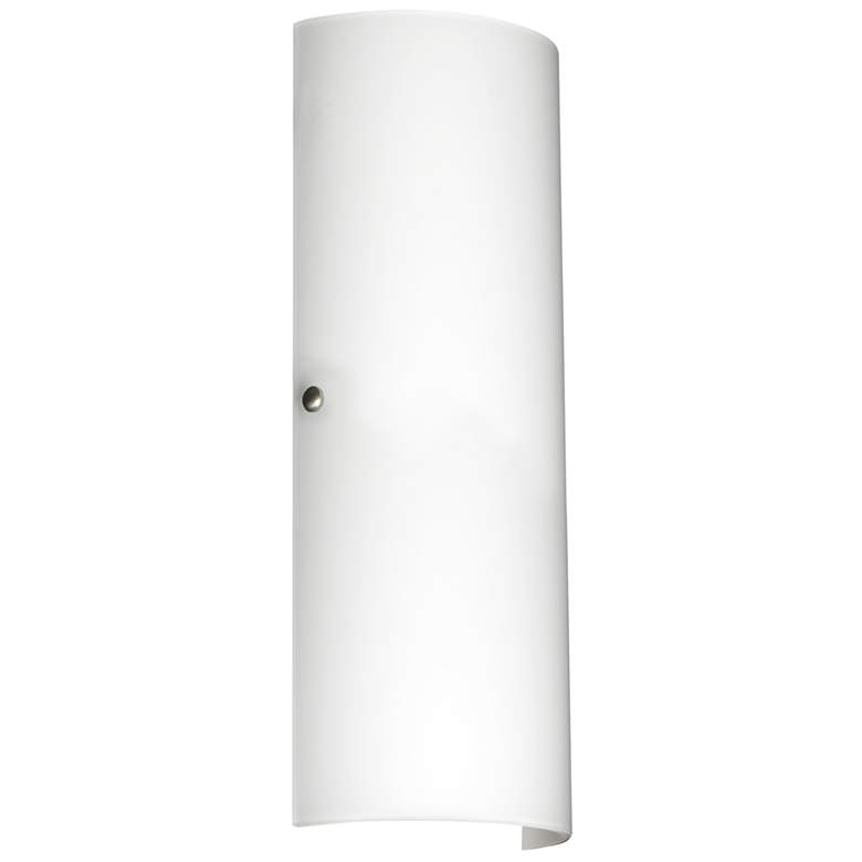 Image 1 Besa Torre 18 Wall Sconce - White decor, Satin Nickel, LED