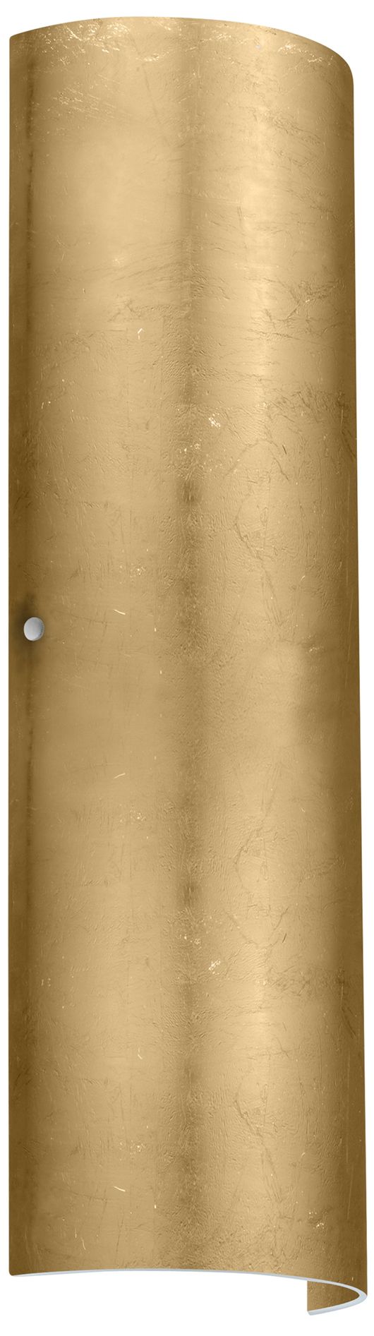 Besa Torre 22 Wall Sconce - Gold Foil decor, Satin Nickel