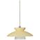 Besa Trilo 7" Wide Champagne/Satin Nickel Pendant