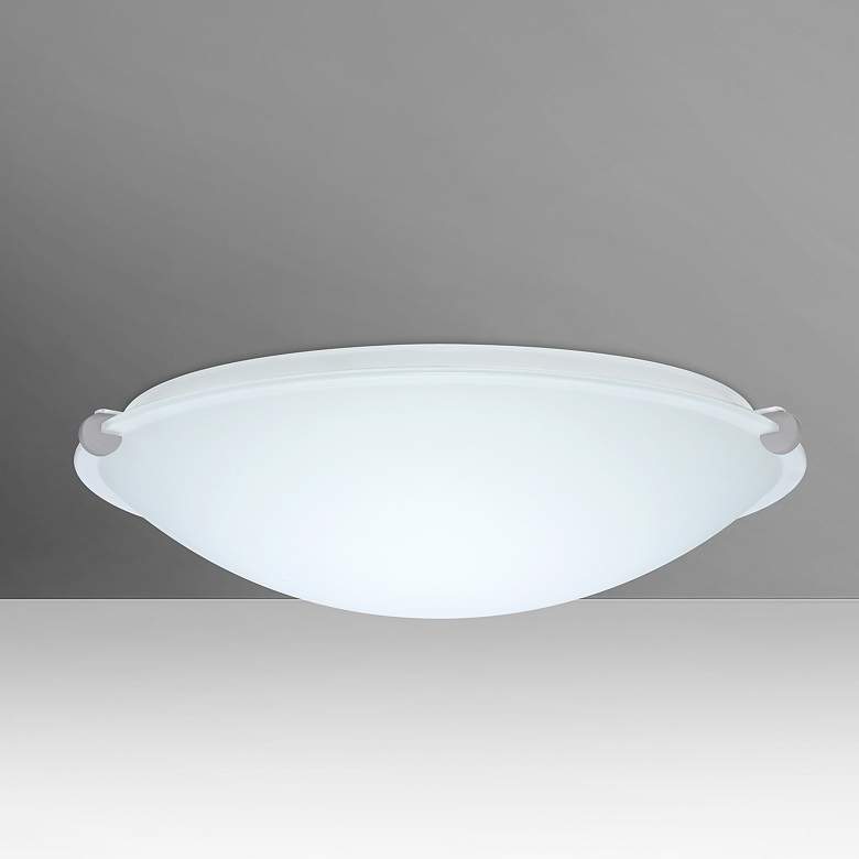 Image 1 Besa Trio 12 11 3/4" Wide Satin Nickel Ceiling Light