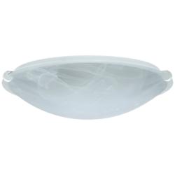 Besa Trio 16" Wide Marble/White LED Ceiling Light