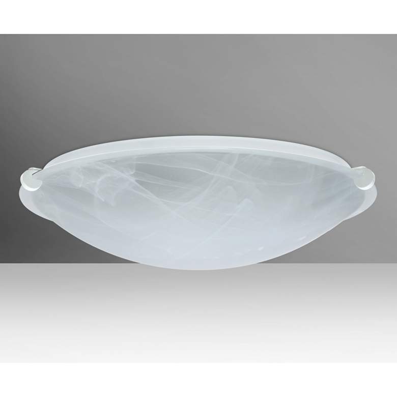 Image 1 Besa Trio 16" Wide Marble/White LED Ceiling Light