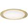 Besa Tuca 15 1/2"W Gold Foil Opal Matte LED Ceiling Light