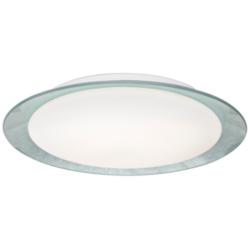 Besa Tuca 15 1/2"W Silver Foil Opal Matte LED Ceiling Light