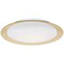 Besa Tuca 19 1/4"W Gold Foil Opal Matte LED Ceiling Light