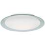 Besa Tuca 19 1/4"W Silver Foil Opal Matte LED Ceiling Light