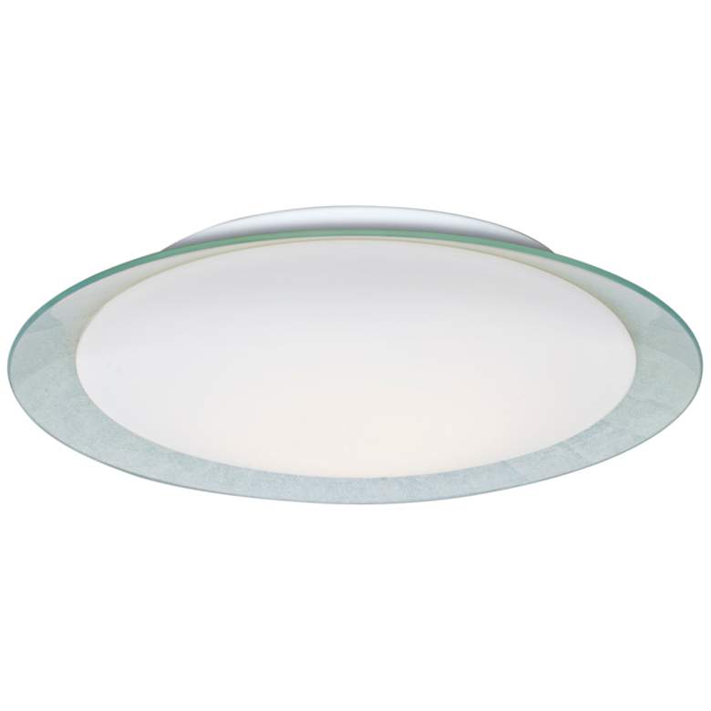 Image 1 Besa Tuca 19 1/4"W Silver Foil Opal Matte LED Ceiling Light