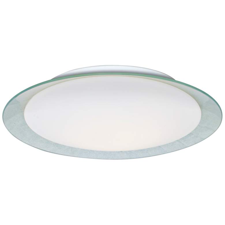 Image 1 Besa Tuca 19 1/4 inchW Silver Foil Opal Matte LED Ceiling Light